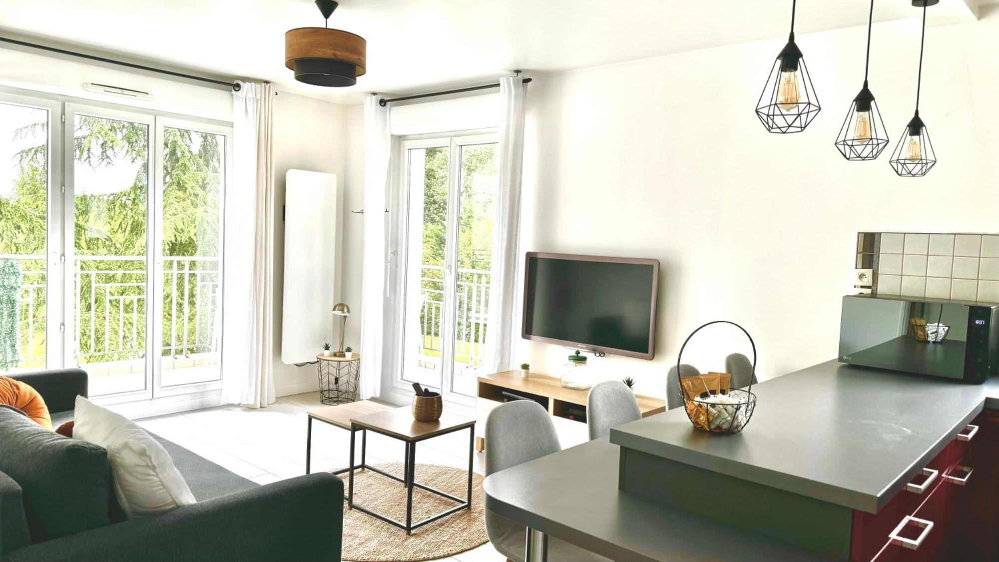 Appartement Central 6 Personnes A 10 Minutes De Disneyland Монтеврен Экстерьер фото